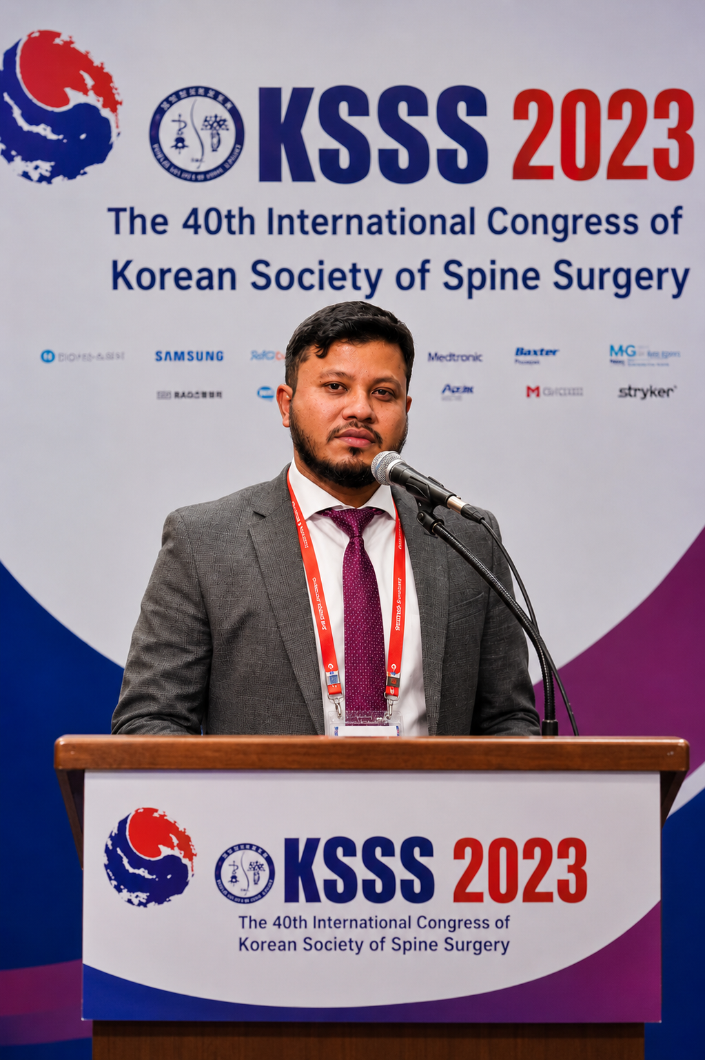 Dr. Choudhury presenting at KSSS 2023
